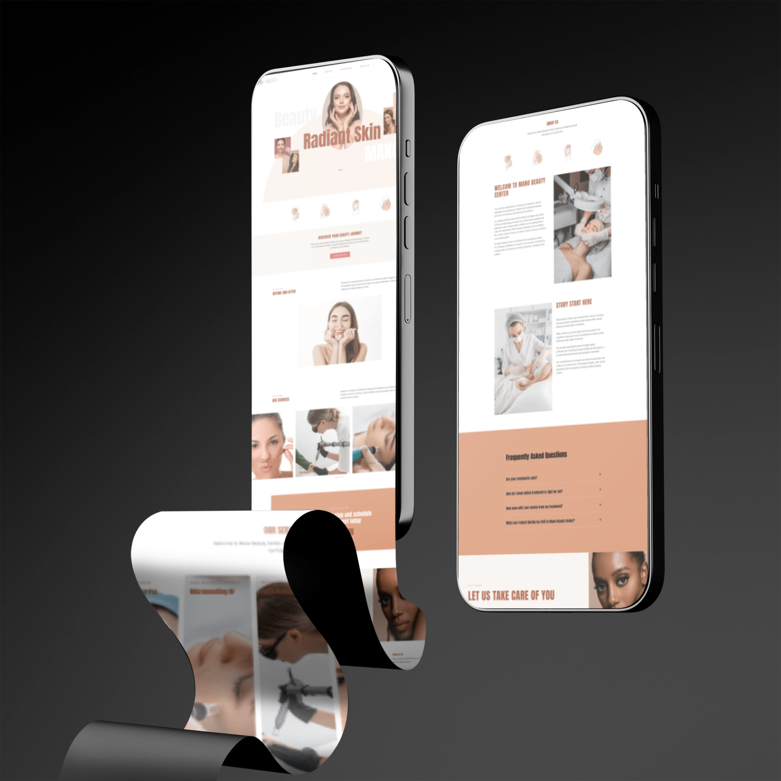 mobile Website design by Via Marketing Mano Beauty usa